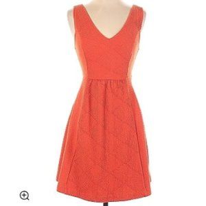 Maeve (Anthropologie) Orange A-Line Dress with Pockets in Womens Size 14